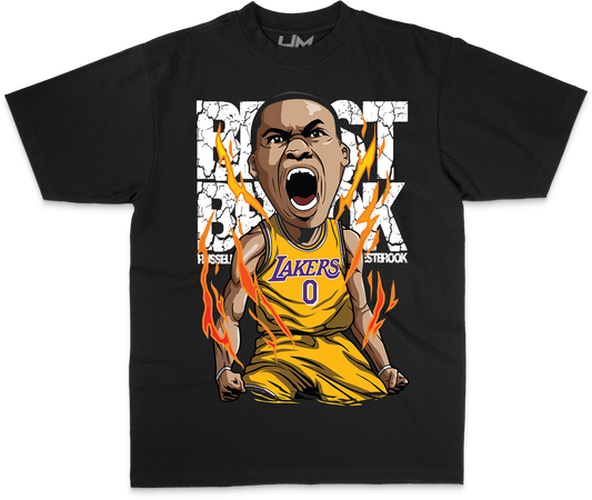 RUSSELL WESTBROOK NBA Cartoon Heavyweight & Oversized Shirt