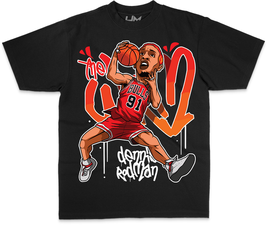 RODMAN NBA Cartoon Heavyweight & Oversized Shirt