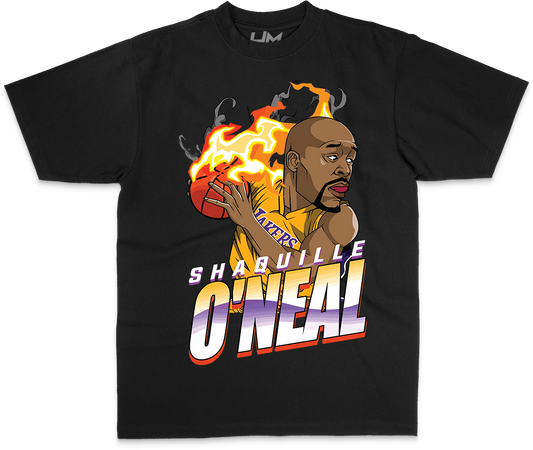 SHAQUILLE O'NEAL NBA Cartoon Heavyweight & Oversized Shirt