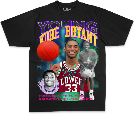 Young Kobe Bryant Heavyweight & Oversized Shirt